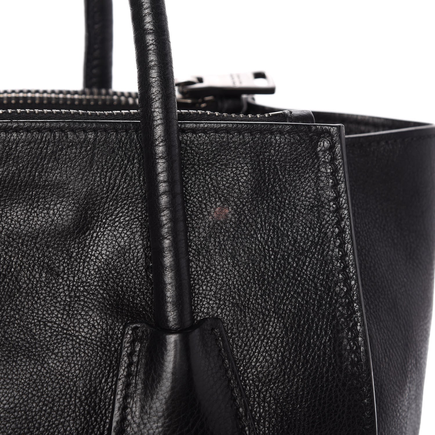 Prada Glace Calf Twin Pocket Tote Black 11 of 14