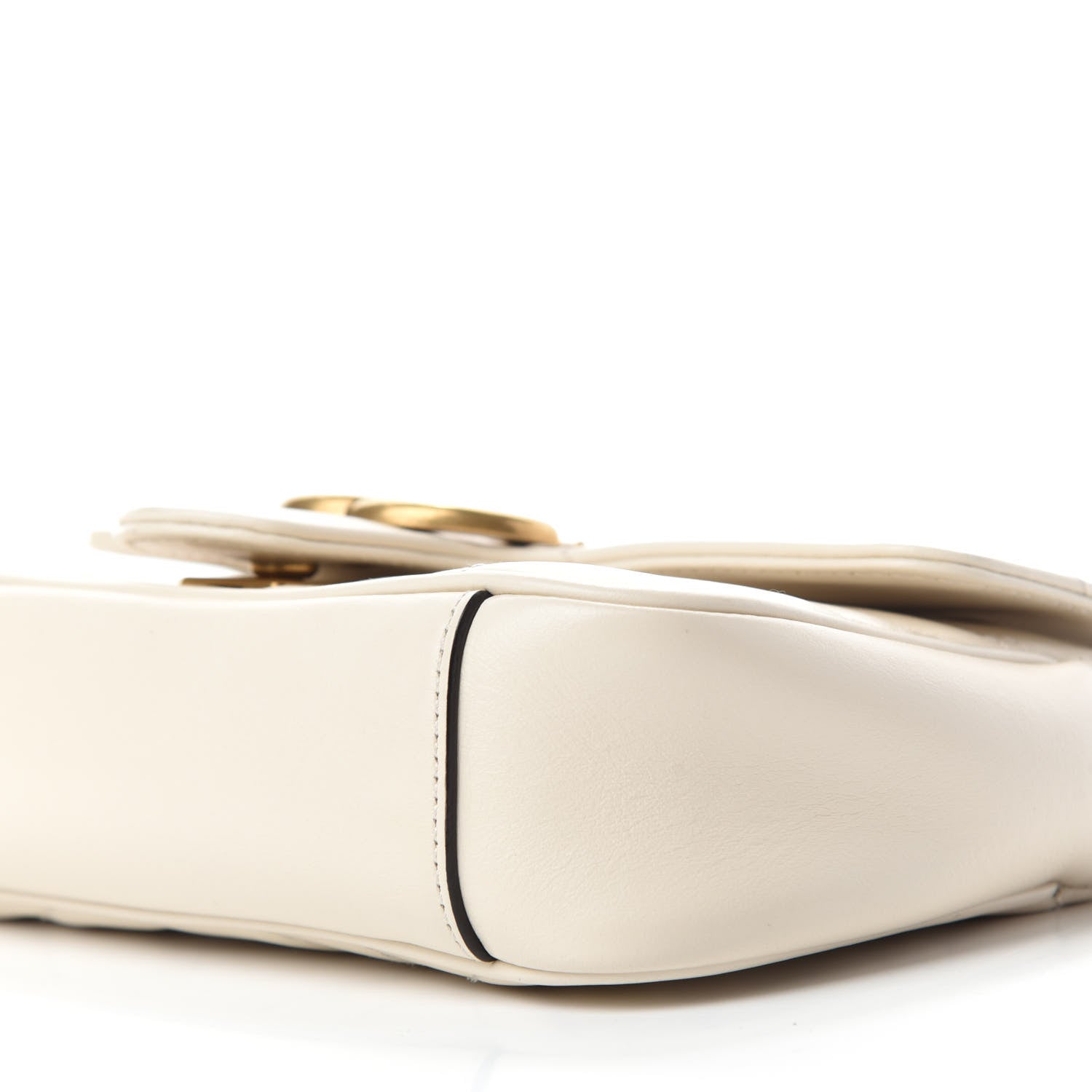 Gucci Calfskin Matelasse Mini GG Marmont Shoulder Bag White 7 of 10