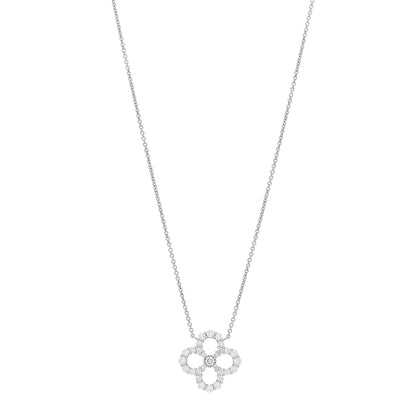 Harry Winston Platinum Diamond Loop Open Motif Pendant Necklace 1 of 5