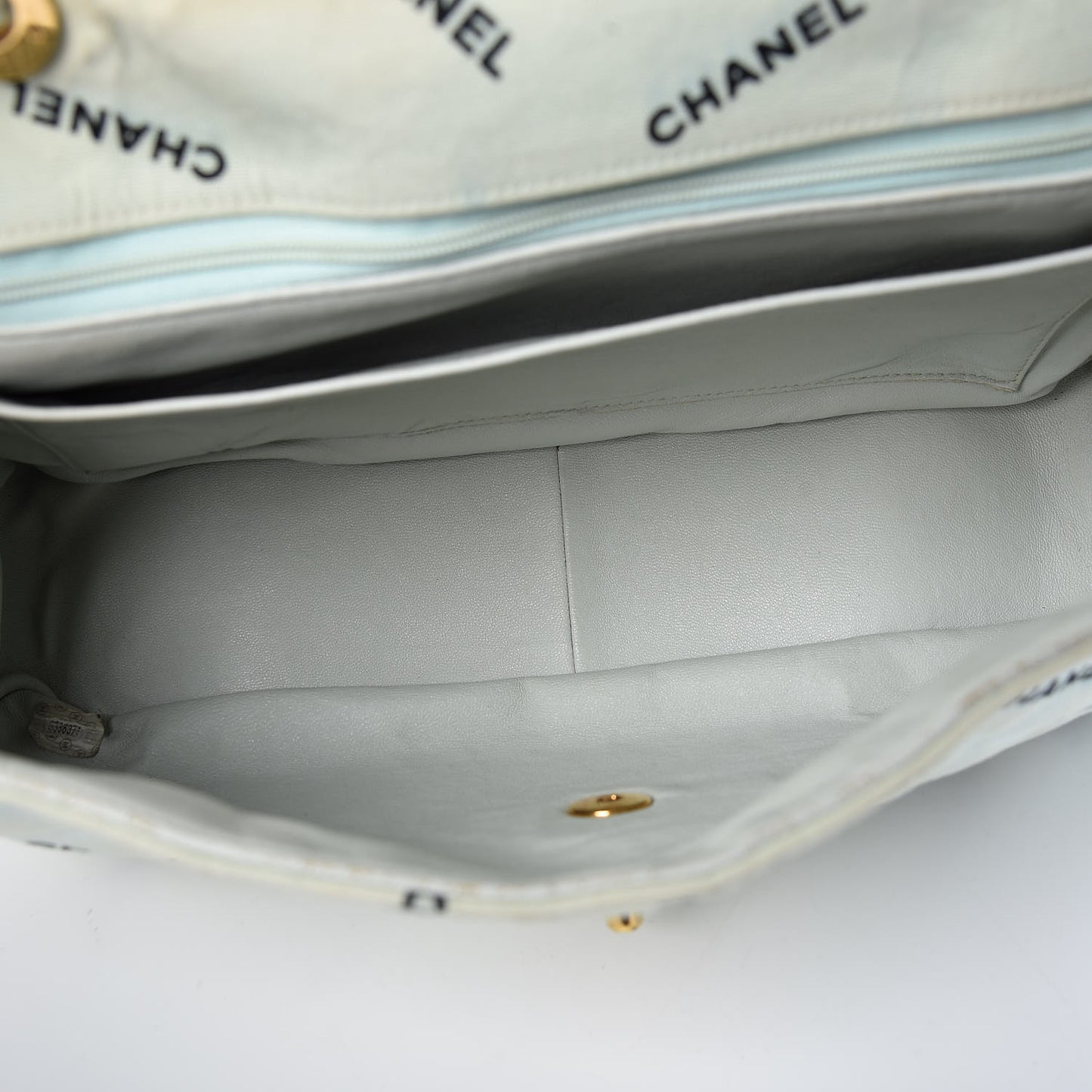 Canvas Quilted XL Jumbo Single Flap Green
