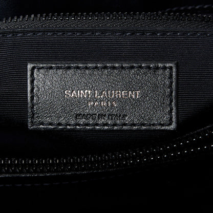 Saint Laurent Calfskin Y Quilted Monogram Monochrome Medium Loulou Chain Satchel Black 7 of 12
