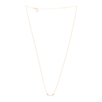 Tiffany 18K Rose Gold Diamond Mini T Smile Pendant Necklace 3 of 5