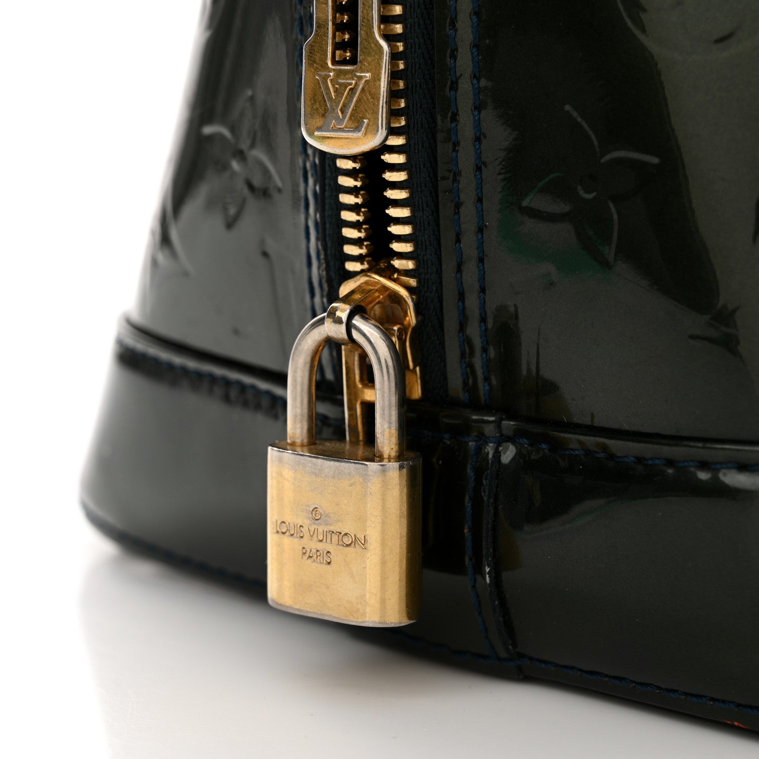 Louis Vuitton Vernis Alma GM Blue Nuit 11 of 12