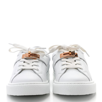 Hermes Calfskin Day Sneakers 37.5 White 2 of 8