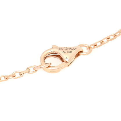 Cartier 18K Pink Gold Diamond Interlocking LOVE Paved Necklace 6 of 6