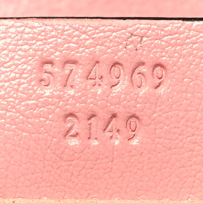 Gucci Azalea Calfskin Enamel Matelasse Diagonal Super Mini Torchon GG Marmont Shoulder Bag New Cherry Red Wild Rose 7 of 11