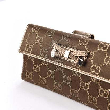 Gucci Monogram Princy Continental Wallet Gold 8 of 9