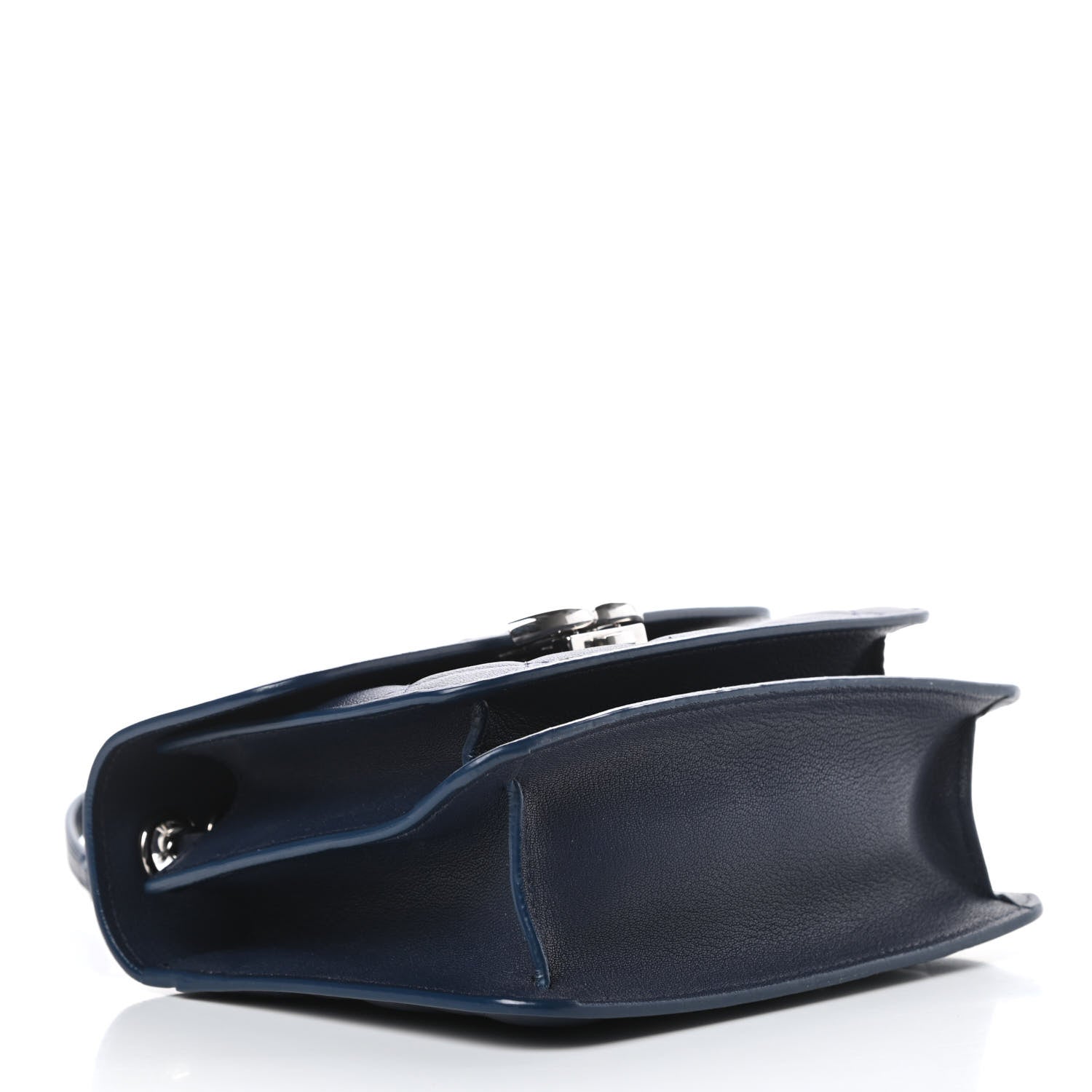 Chanel Goatskin Quilted Small CC Box Flap Navy 4 of 14