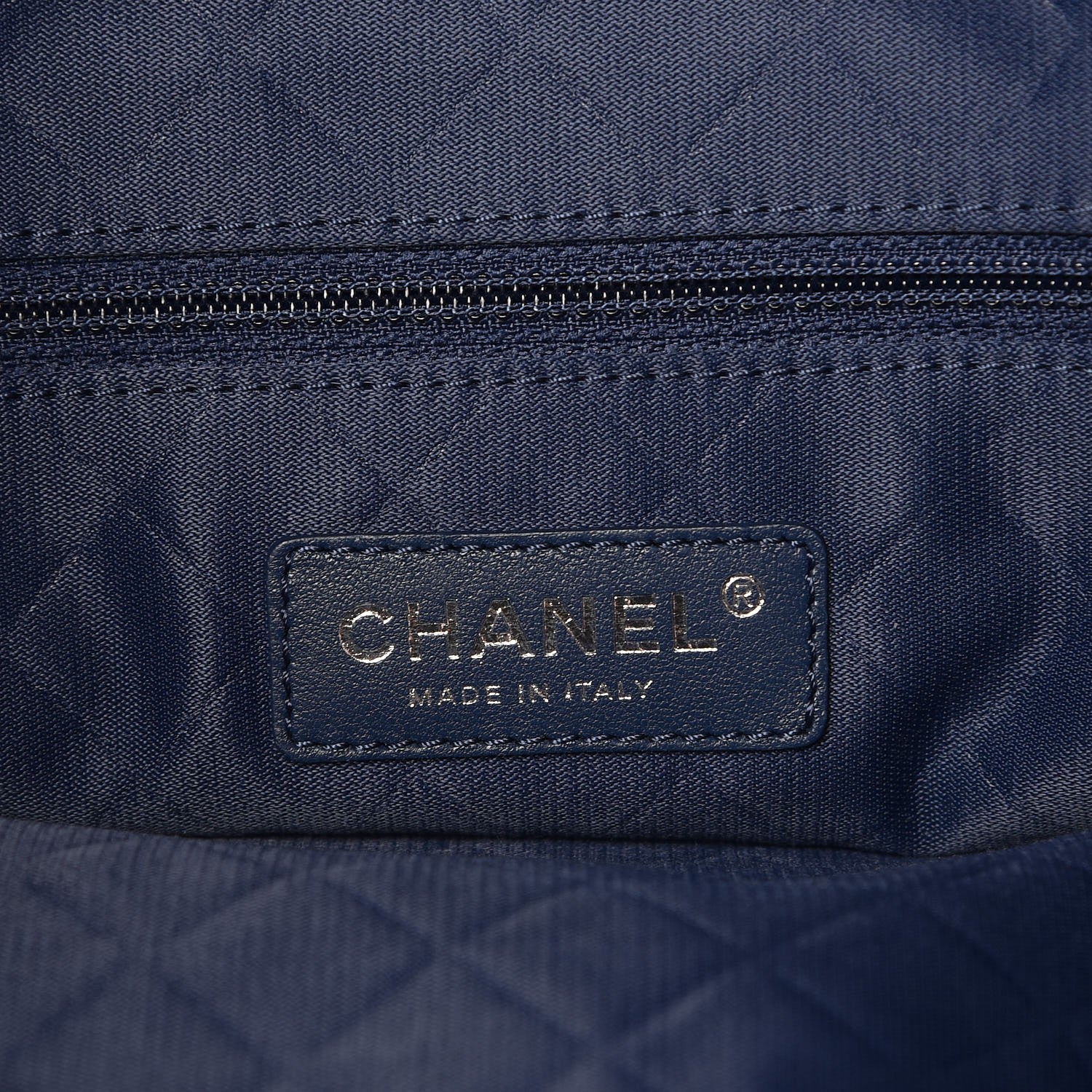 Chanel Tweed Crest Trip Backpack Navy Burgundy 6 of 7
