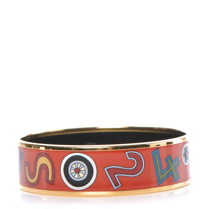 Hermes Enamel Printed Wide Tohu Bohu Bracelet 65 3 of 6
