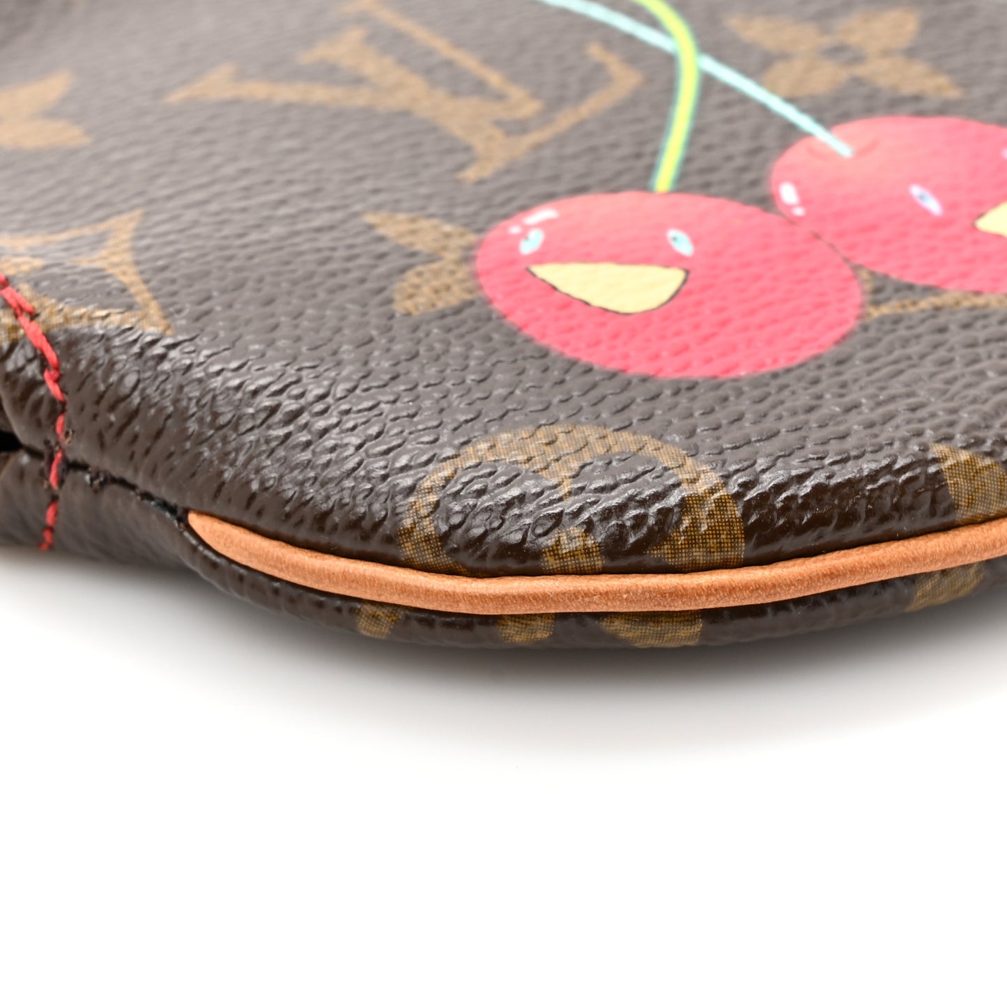 Monogram Cerises Round Coin Purse