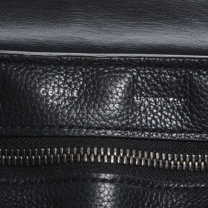 Celine Drummed Leather Suede Trapeze Black 5 of 7