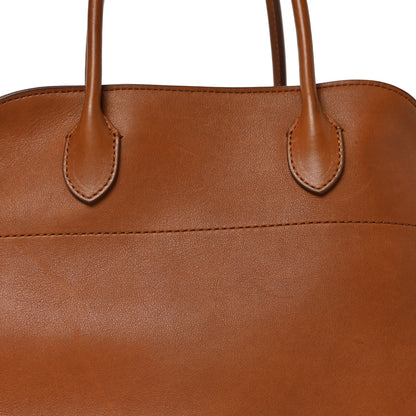 The Row Polished Saddle Calfskin Soft Margaux 12 Cuir 7 of 9