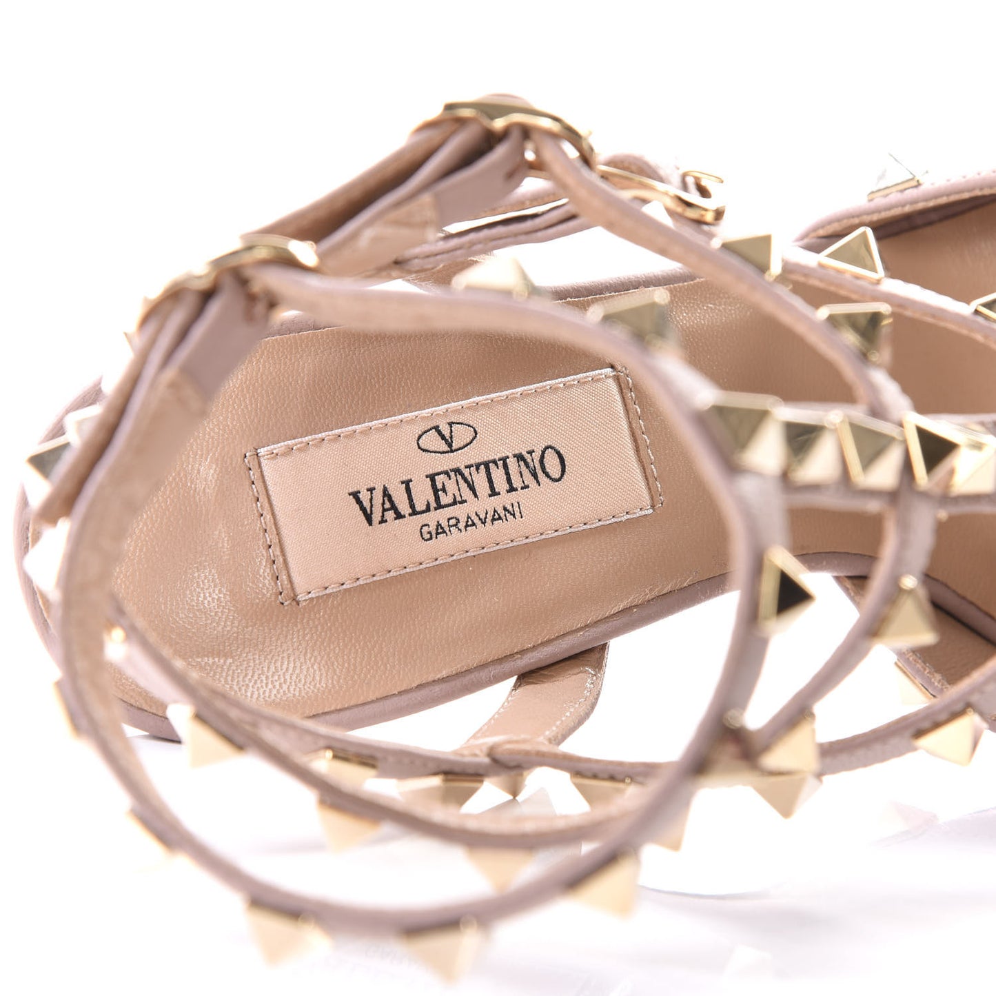 Nappa Rockstud Ankle Strap 65mm Pumps 36.5 Deep Fuxia Poudre