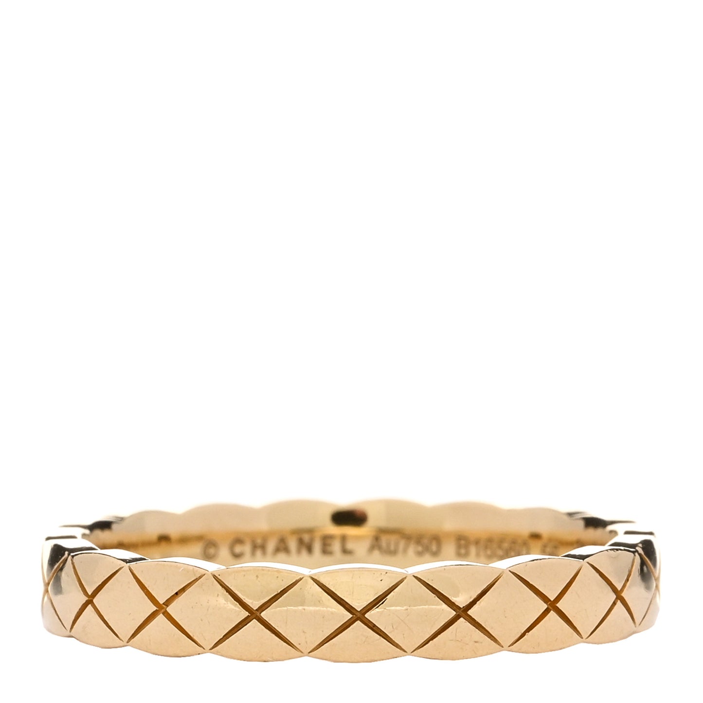 18K Yellow Gold Mini Coco Crush Ring 56 7.5