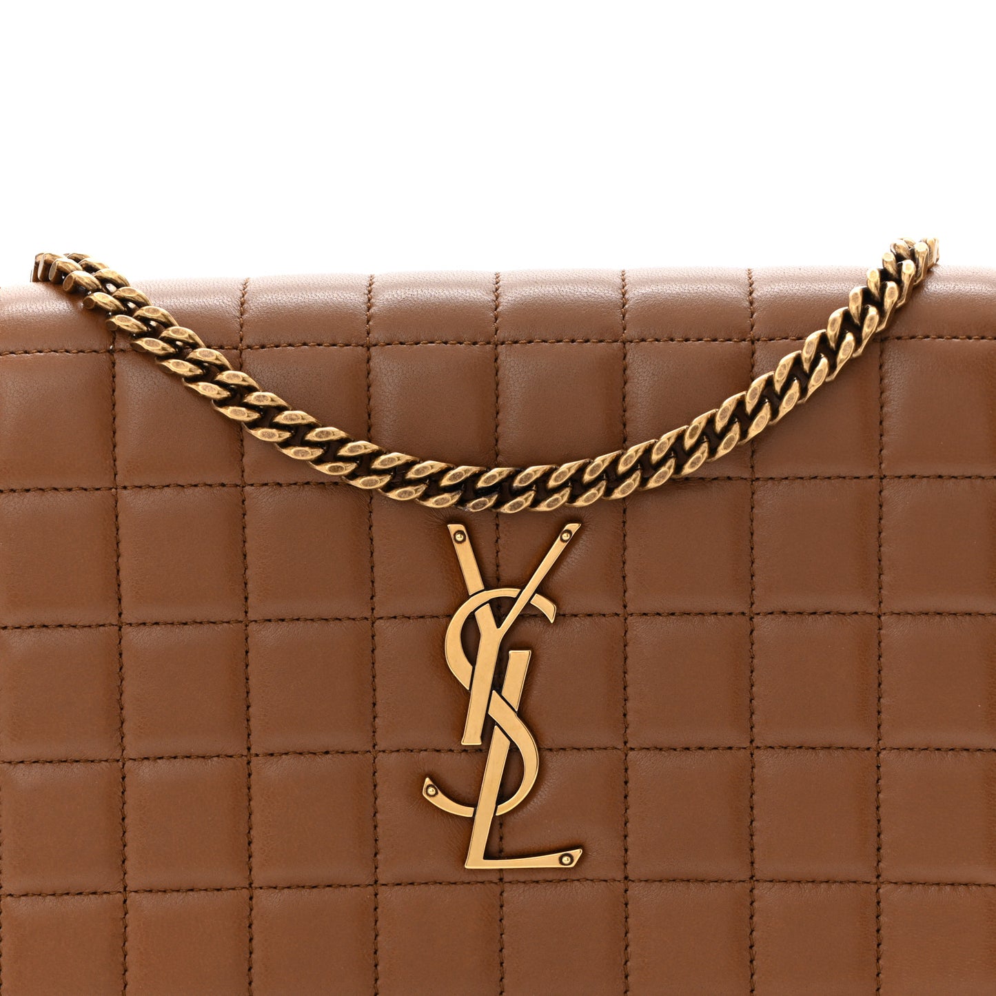 Lambskin Carre Quilted Cassandre Chain Wallet Fox