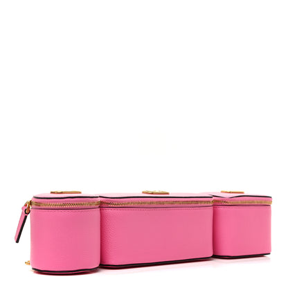 Valentino Garavani Grained Calfskin VLogo Signature Wash Bag Feminine Pink 4 of 10