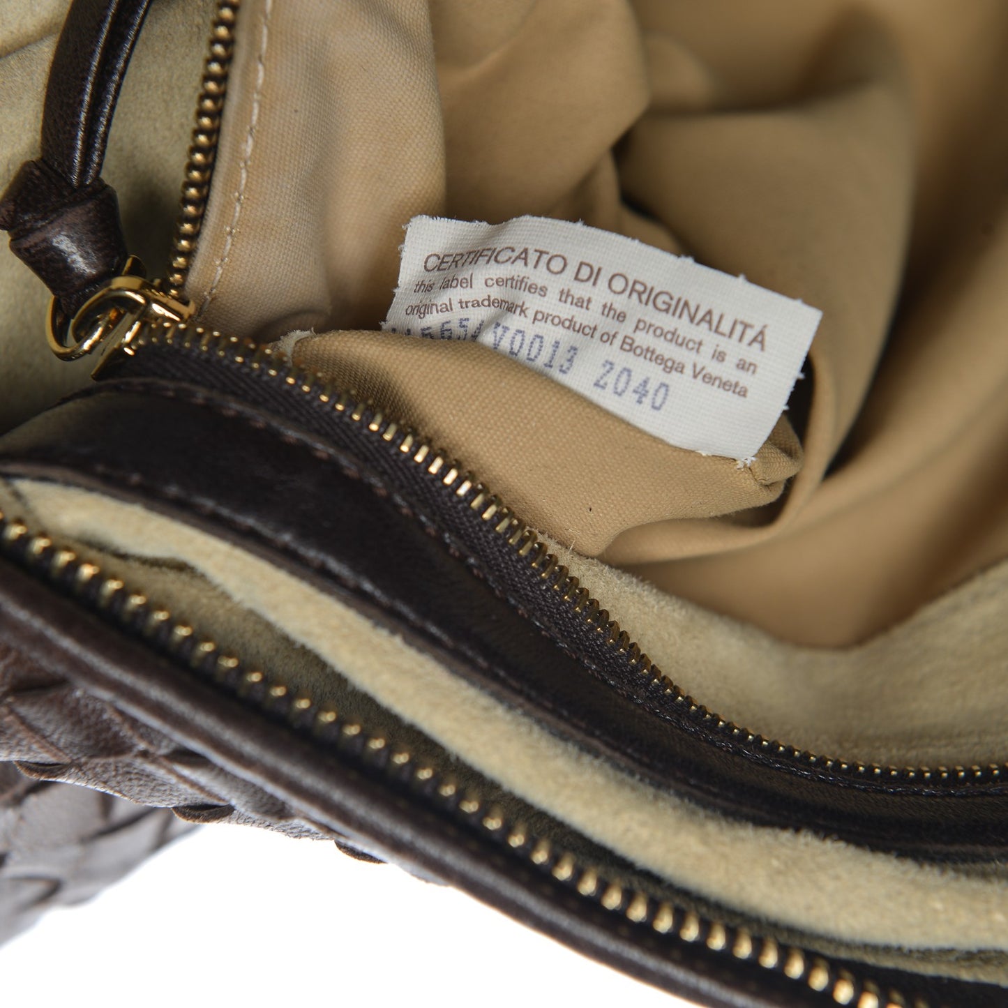 Nappa Intrecciato Large Veneta Hobo Ebano