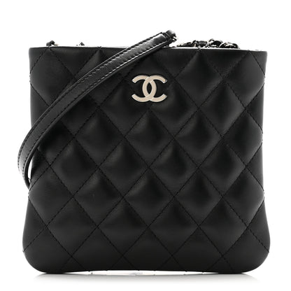 Chanel Lambskin Quilted Crossbody Bag Black 1 of 11