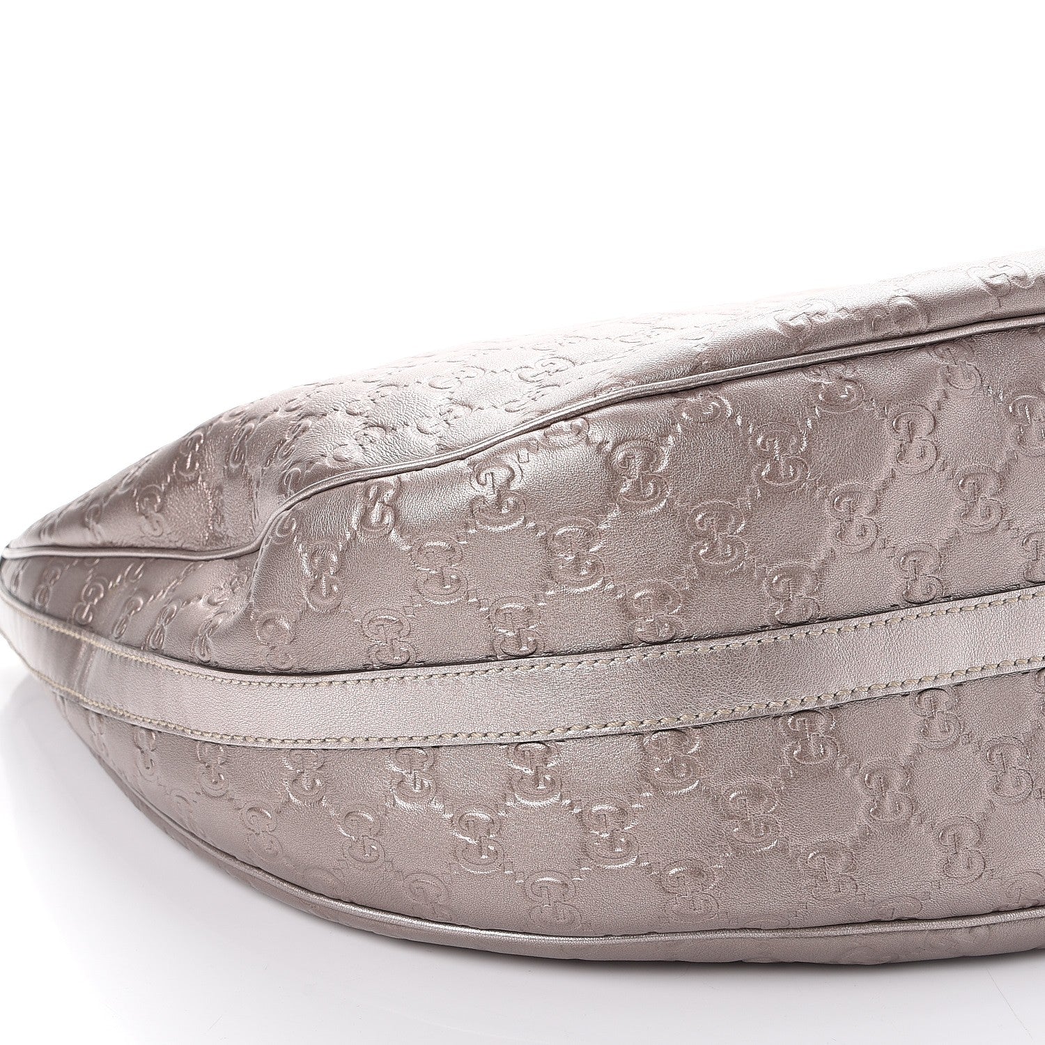 Gucci Metallic Guccissima Large GG Twins Hobo Mauve 9 of 9