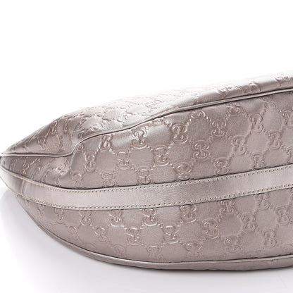 Gucci Metallic Guccissima Large GG Twins Hobo Mauve 9 of 9