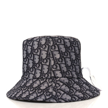 Christian Dior Oblique Reversible Leopard Bucket Hat 57 Grey 6 of 10