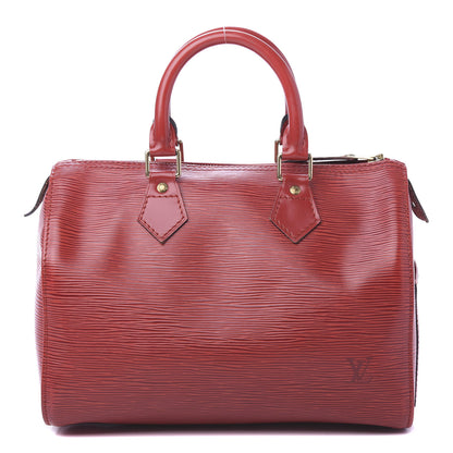 Louis Vuitton Epi Speedy 25 Castillan Red 1 of 10