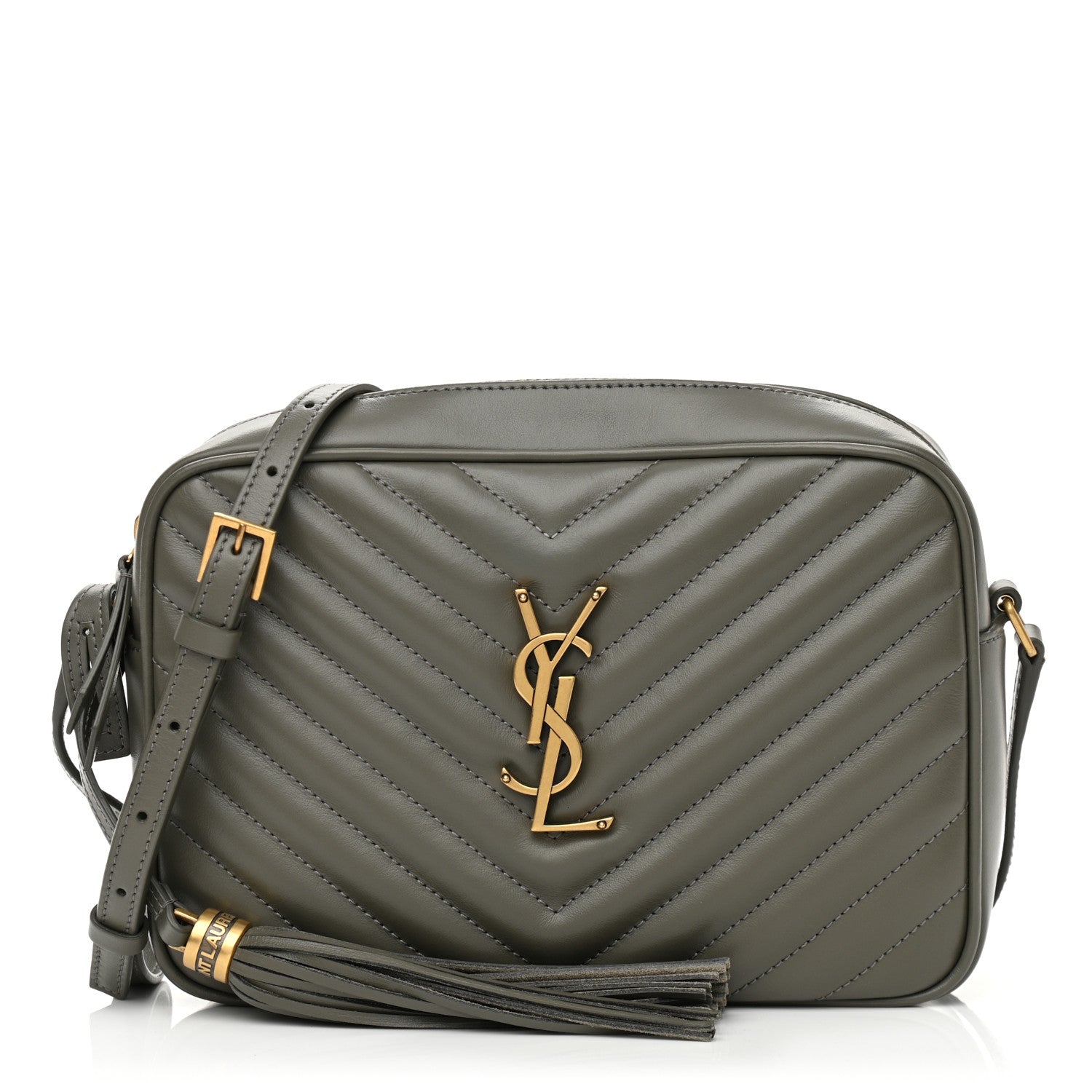 Saint Laurent Calfskin Matelasse Monogram Lou Camera Bag Seaweed 1 of 11