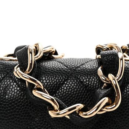 Chanel Caviar Quilted Mini Chain Belt Bag Black 10 of 12