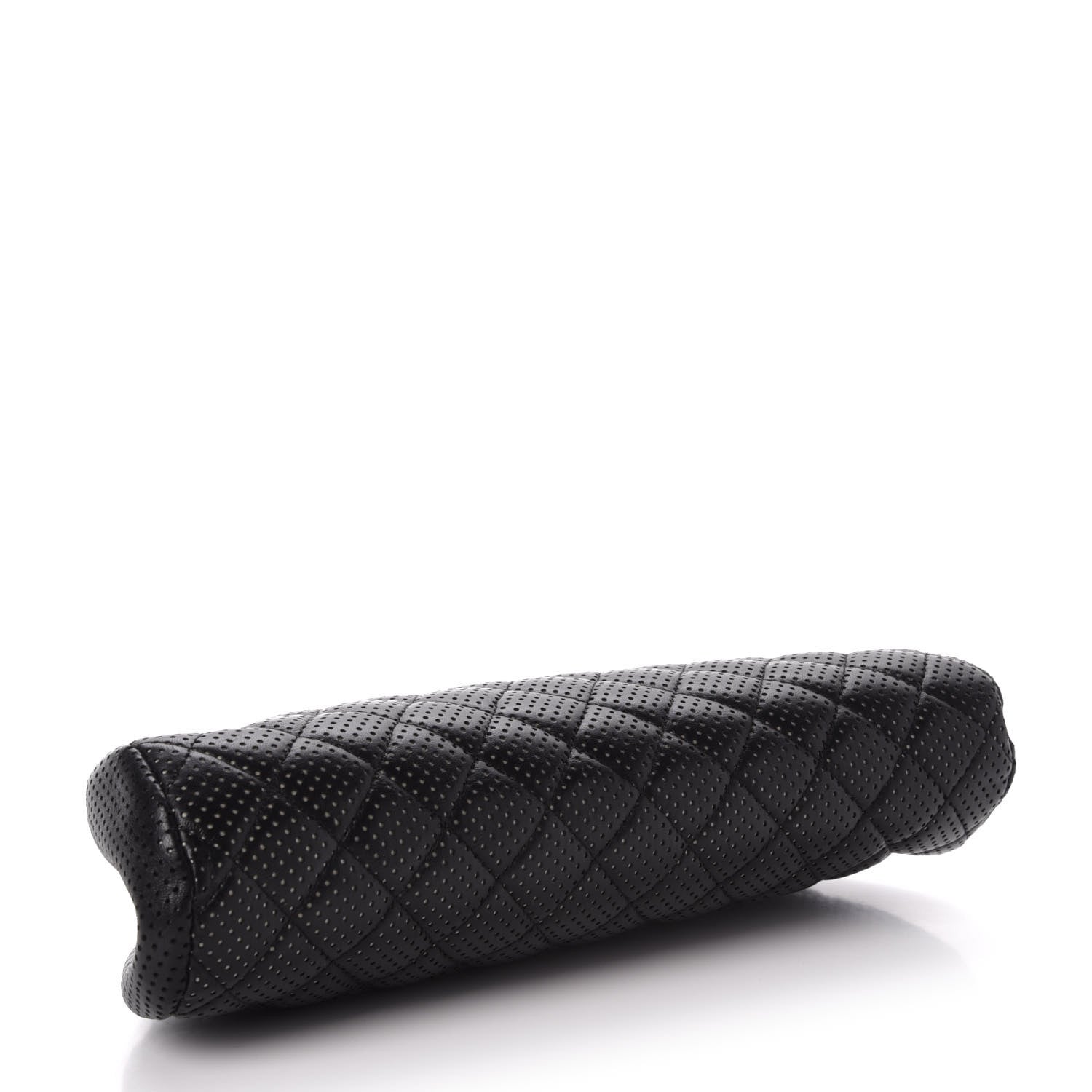 Chanel Lambskin Perforated Timeless Clutch Black 4 of 10