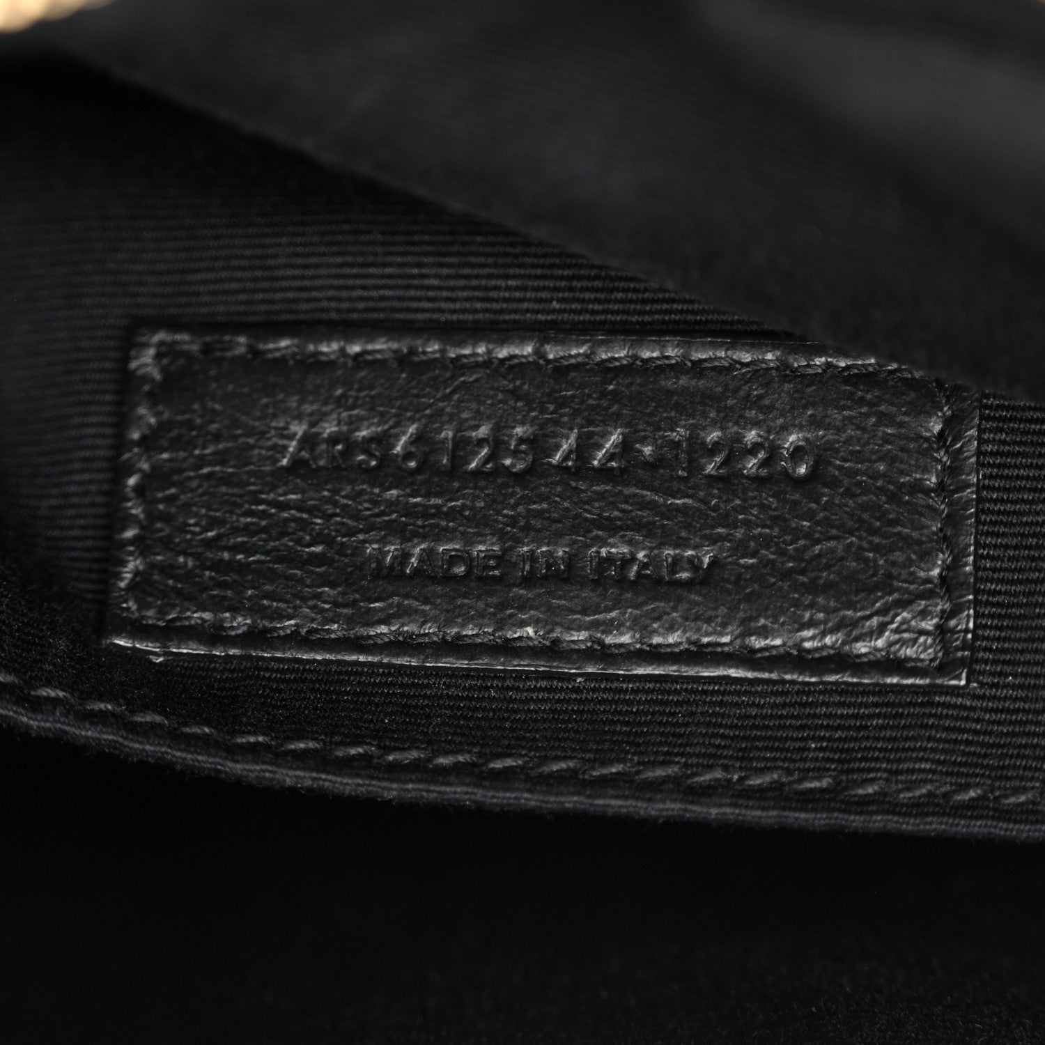 Saint Laurent Calfskin Matelasse Monogram Lou Camera Bag Black 7 of 11