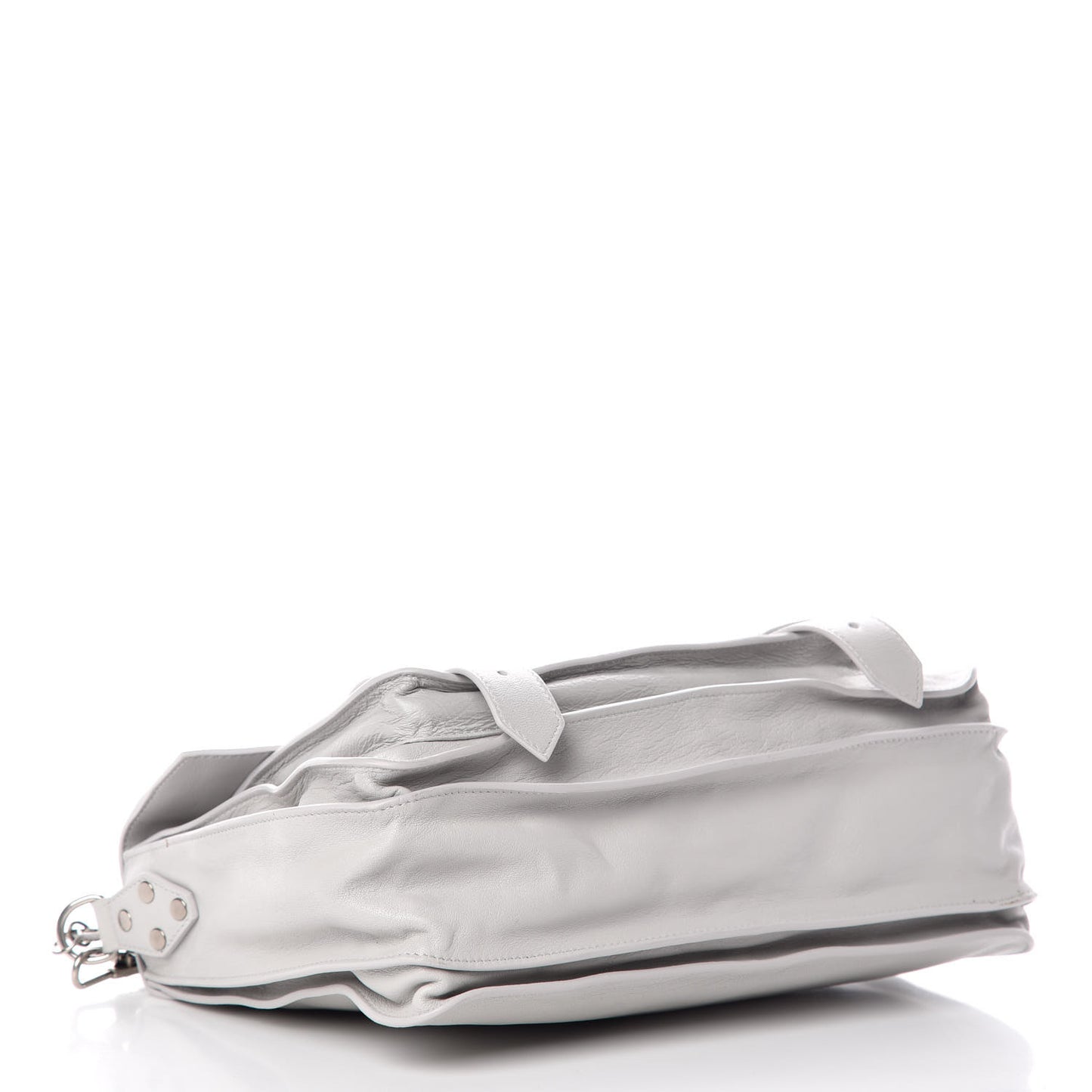 Lambskin Medium PS1 Satchel Pale Steel