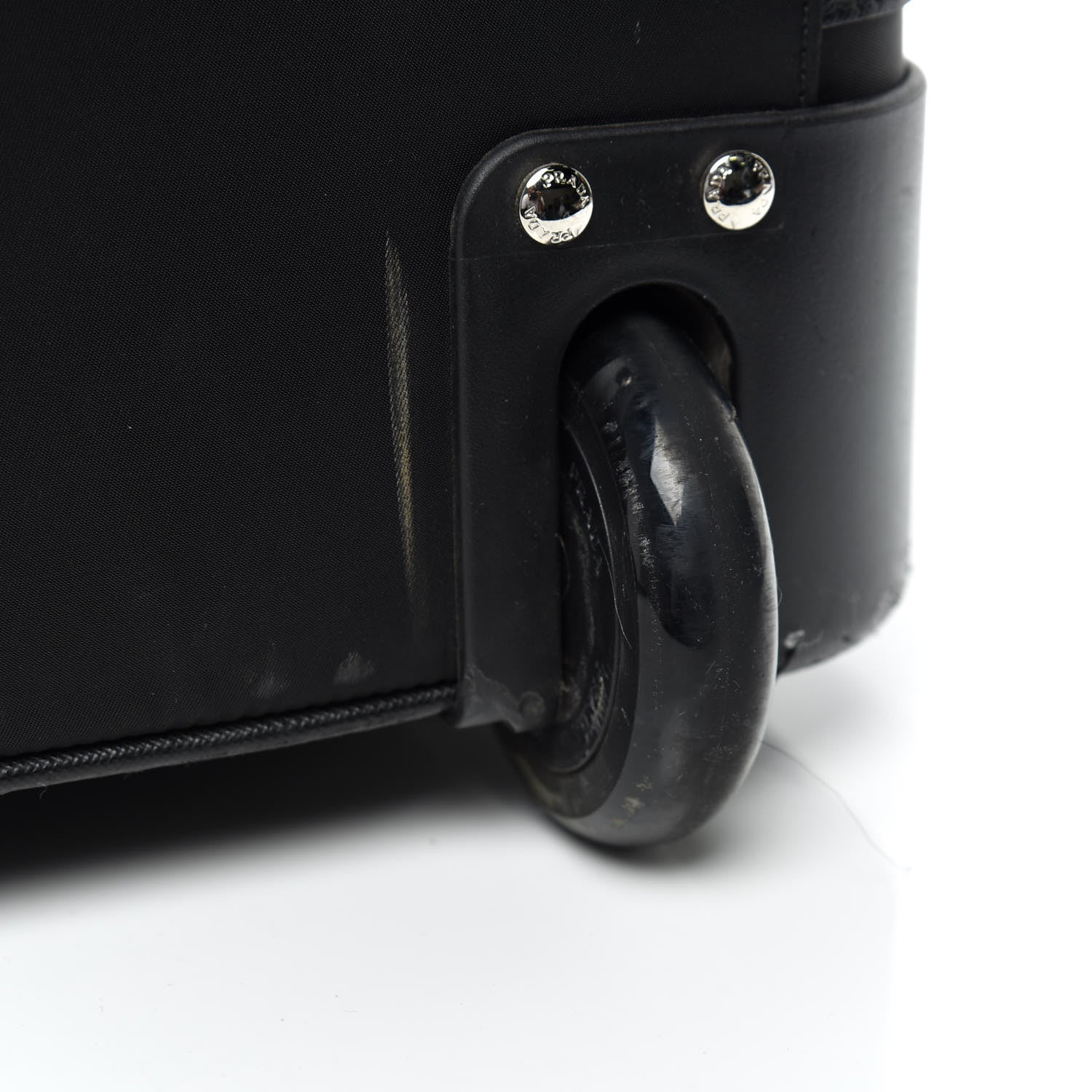Prada Tessuto Nylon Saffiano Trolley Luggage Black 17 of 18