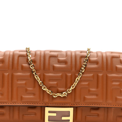 Fendi Nappa Matisse FF Embossed Continental Wallet On Chain Coloniale 7 of 9