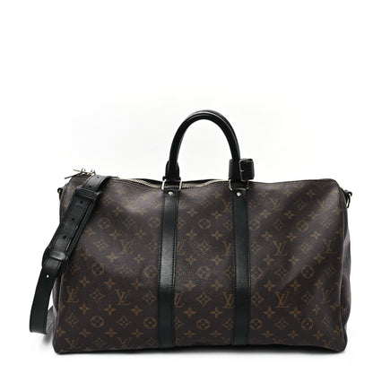 Louis Vuitton Monogram Macassar Keepall Bandouliere 45 1 of 12