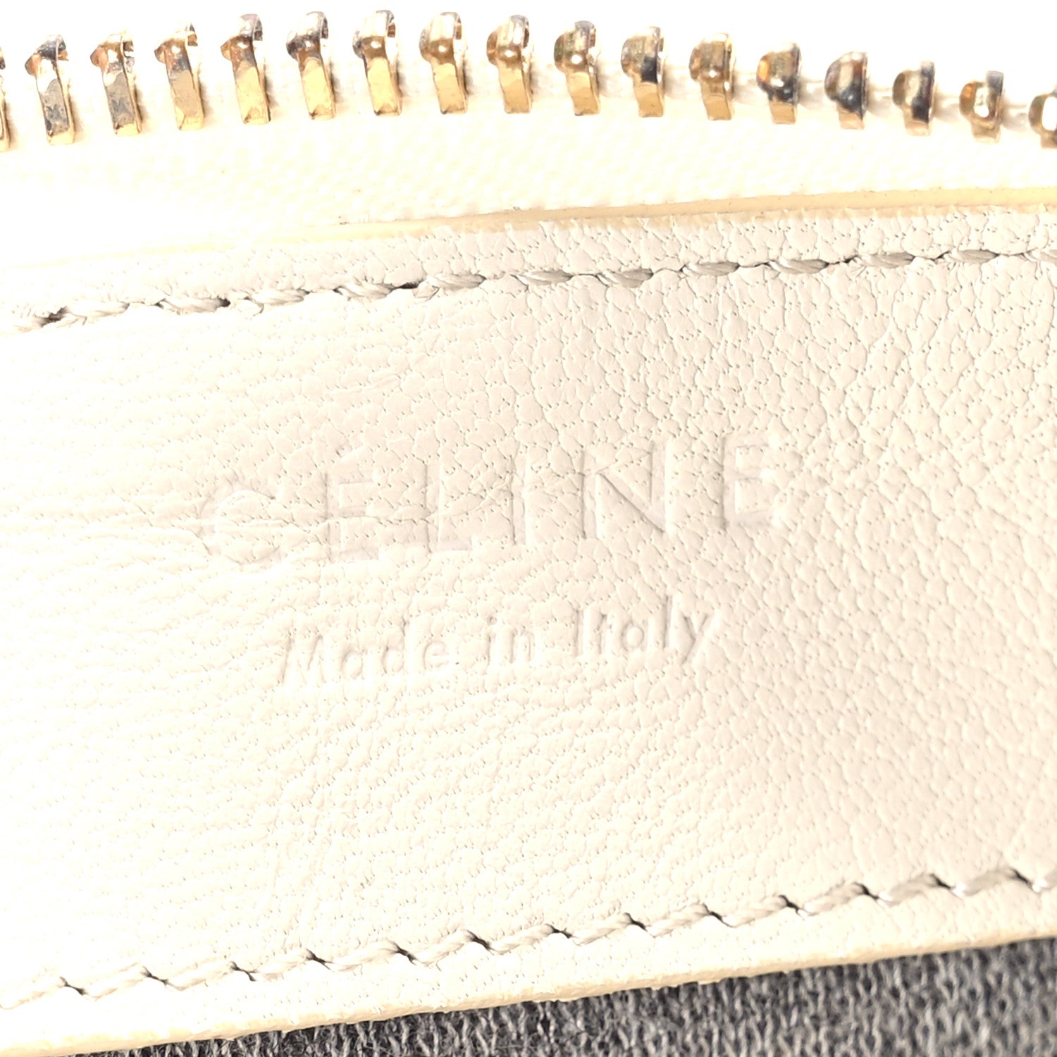 Celine Lambskin Small Trio Crossbody Bag White 6 of 11