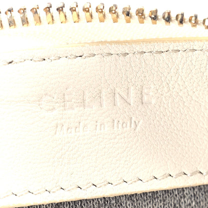 Celine Lambskin Small Trio Crossbody Bag White 6 of 11