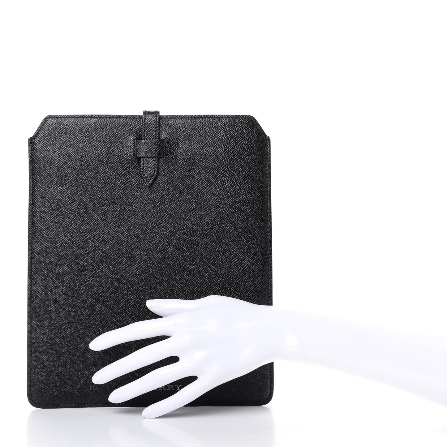 London Grainy Calfskin Tuffley iPad Sleeve Black