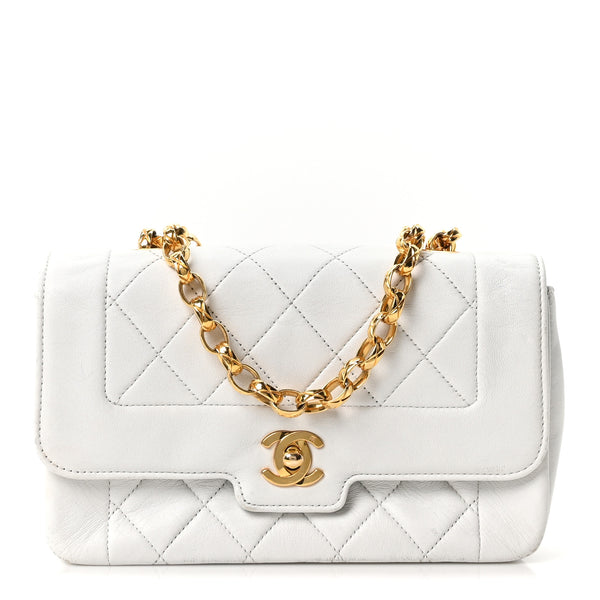 Chanel Lambskin Quilted Mini Flap Bag White 1875167 – FASHIONPHILE