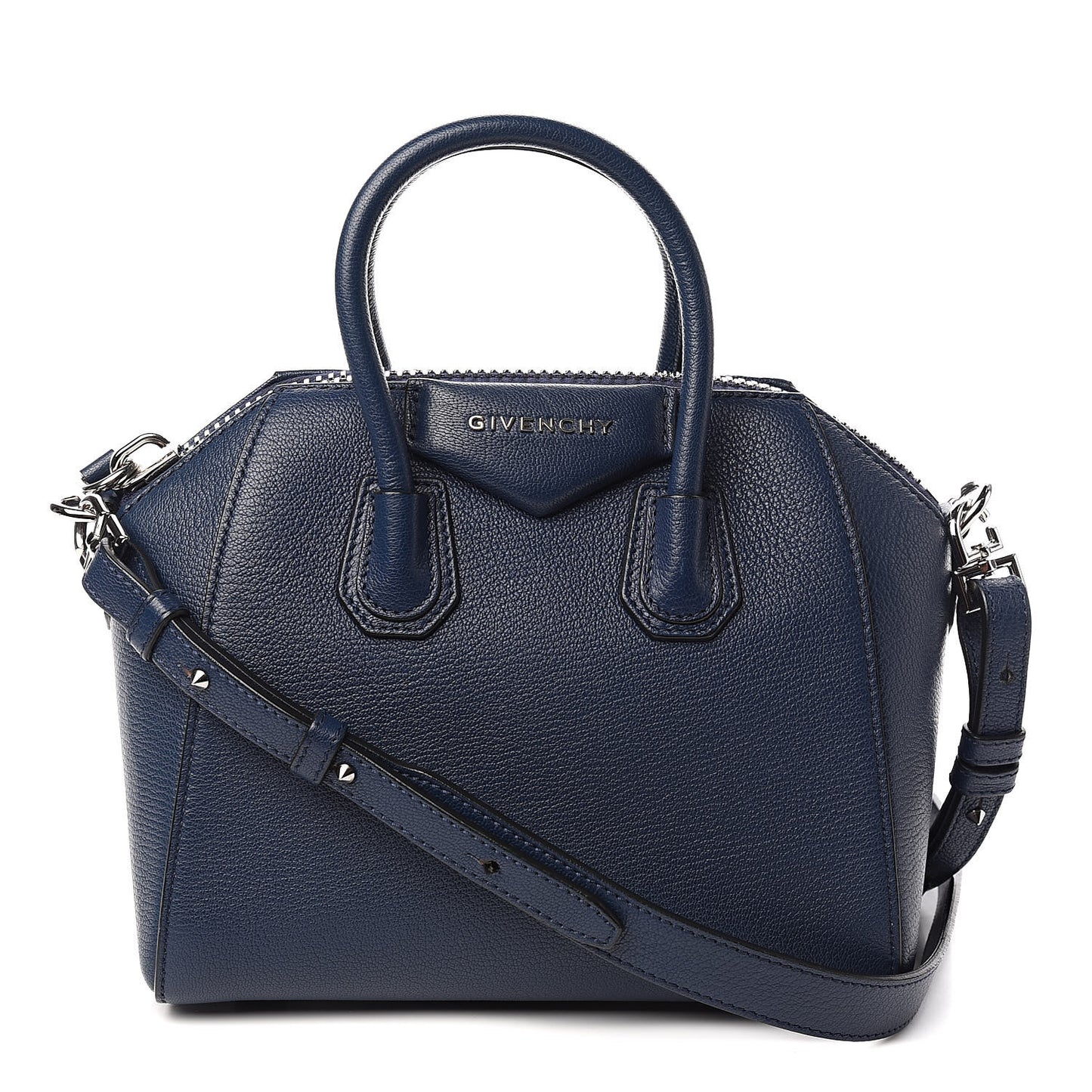 Sugar Goatskin Mini Antigona Night Blue
