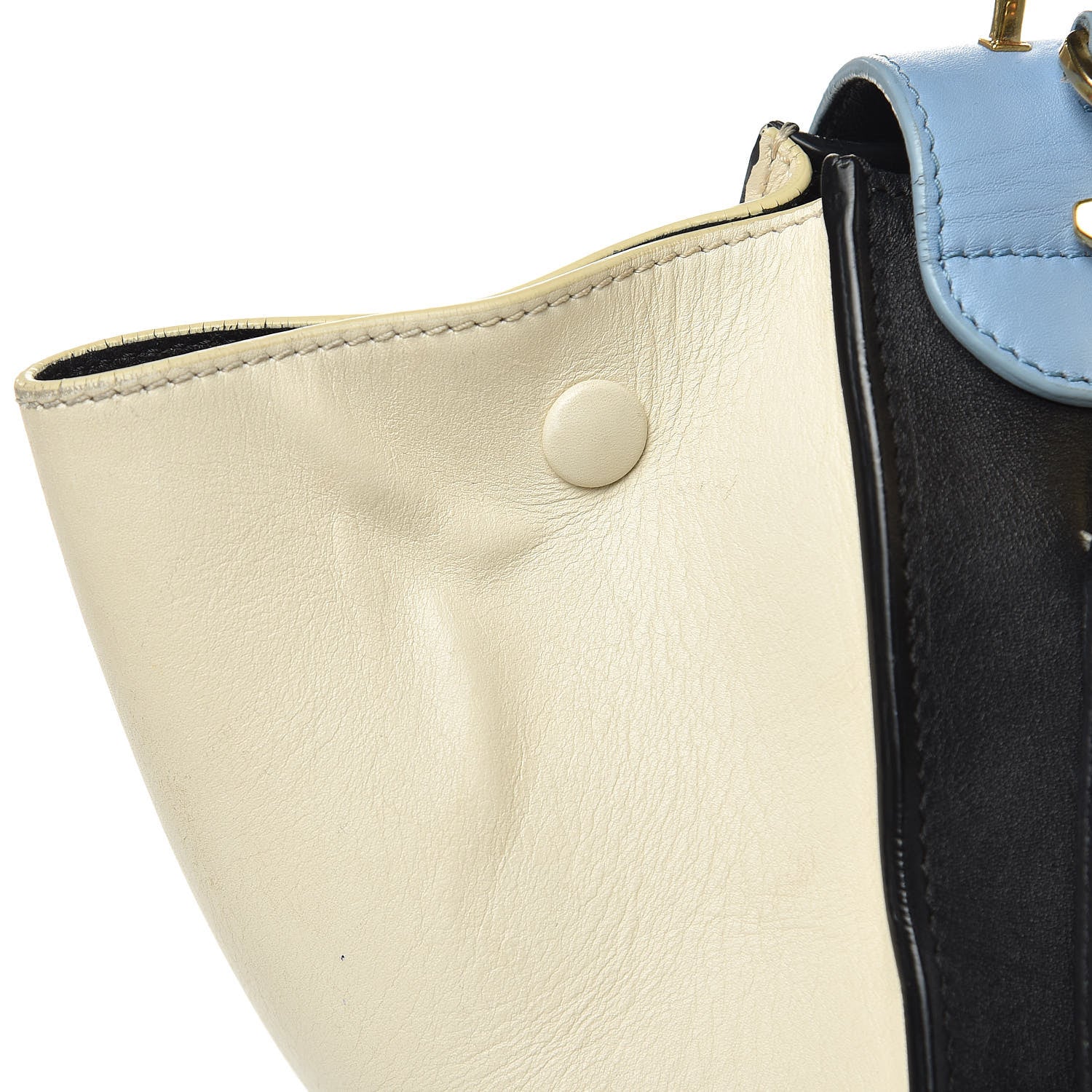 Celine Smooth Calfskin Medium Tri-Color Trapeze Blue Lavender 7 of 19