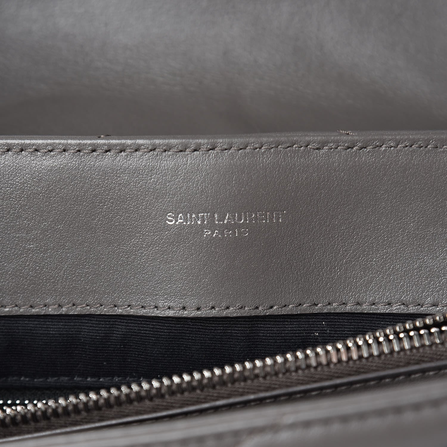 Saint Laurent Calfskin Y Quilted Monogram Medium Loulou Chain Satchel Earth 6 of 14
