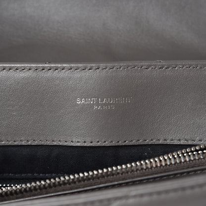 Saint Laurent Calfskin Y Quilted Monogram Medium Loulou Chain Satchel Earth 6 of 14
