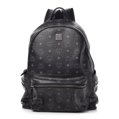 MCM Visetos Medium Side Studs Stark Backpack Black 1 of 10