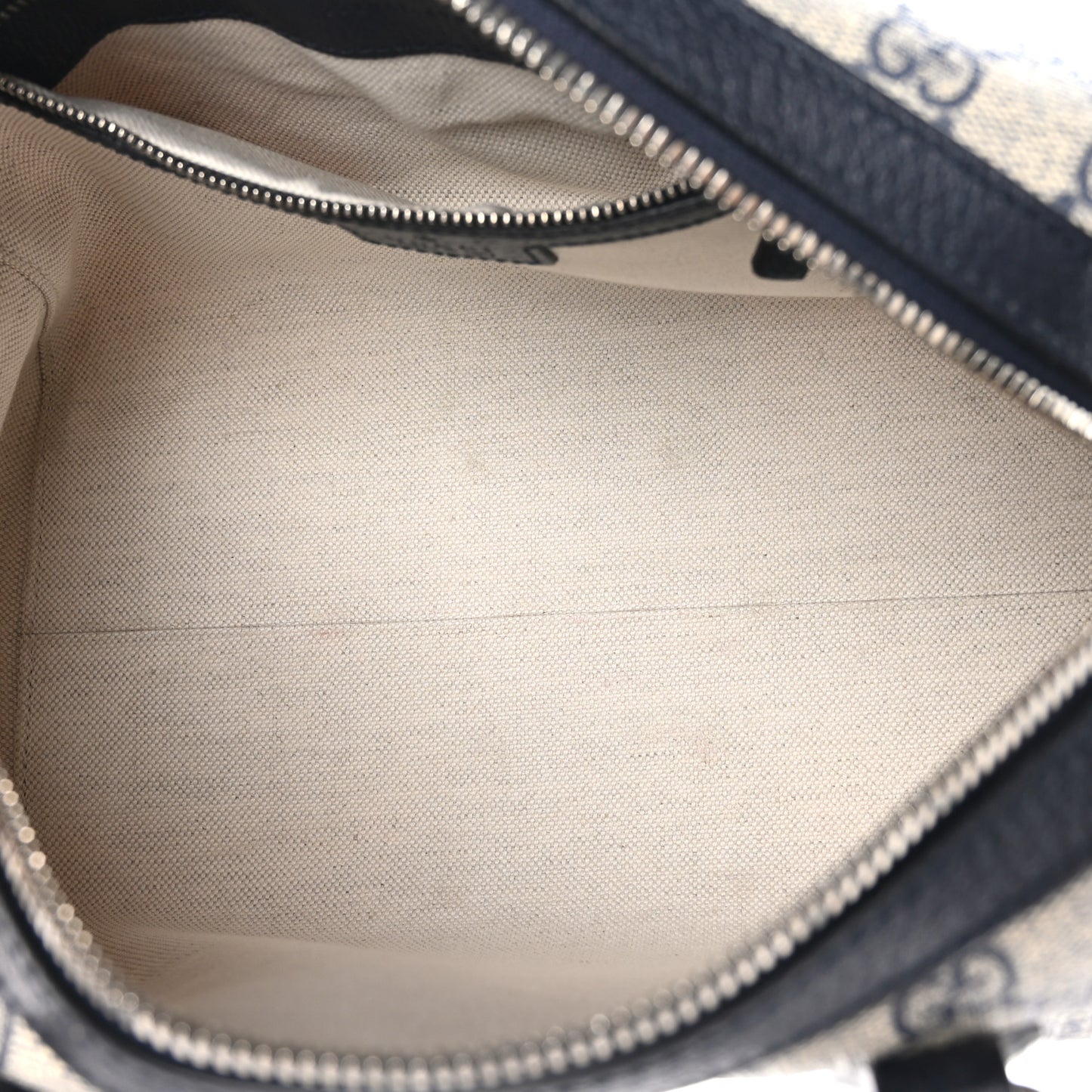 GG Supreme Monogram Web Small Ophidia Top Handle Bag Beige Blue