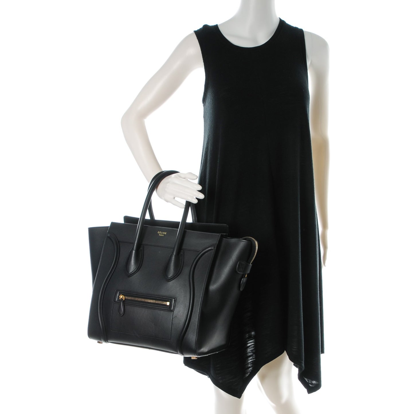 Smooth Calfskin Mini Luggage Black