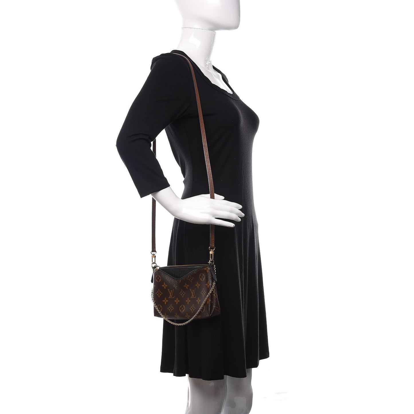 Monogram Pallas Clutch Black