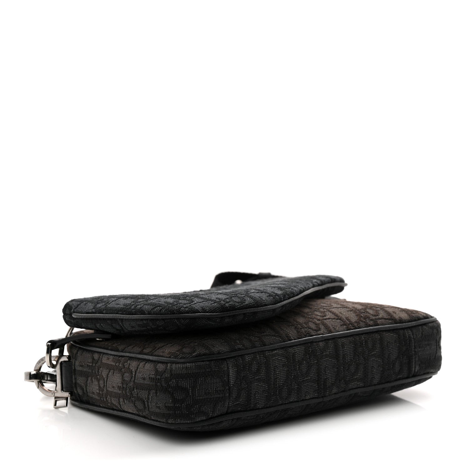 Christian Dior Oblique Saddle Triple Pouch Black 4 of 13