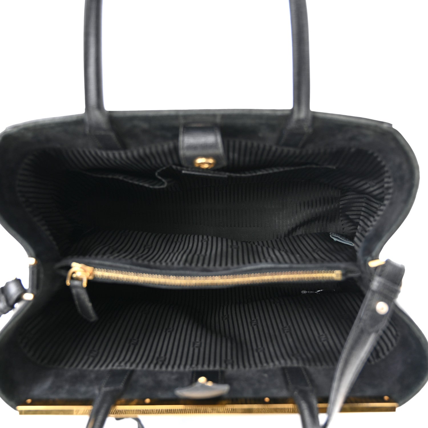 Fendi Vitello Elite Regular 2Jours Tote Black 5 of 10