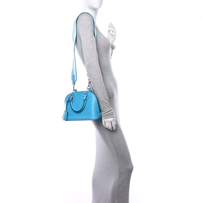 Louis Vuitton Epi Jacquard Alma BB Turquoise 2 of 10